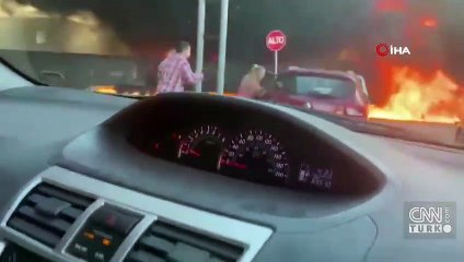 Meksika'da korkunç kaza! Tren tankerle çarpıştı: Vagonlar alevlerin içinden geçti