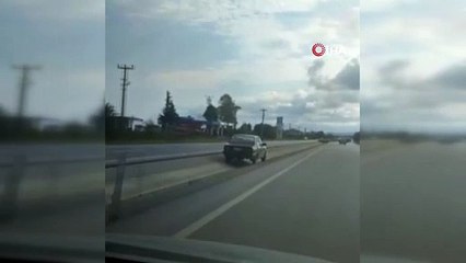 Duble yolda yaptığı şeye bakın! Böylelerine basacaksın cezayı