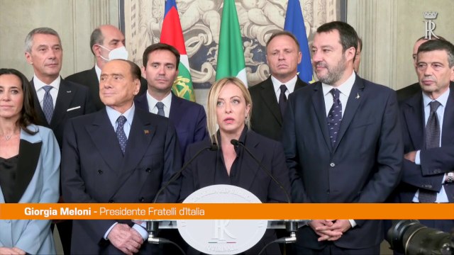 Meloni Indicazione unanime per formare il nuovo governo