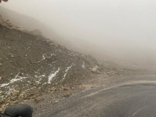 BAHÇESARAY YOLUNDA KAR VE SİS