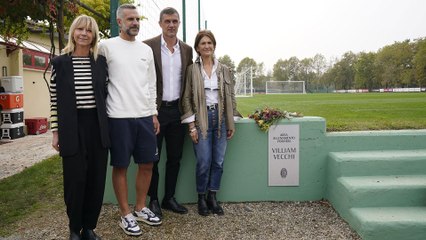 A commemorative plaque for Villiam Vecchi has been placed at Milanello