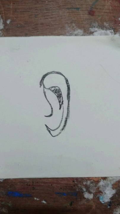How to draw ear easy