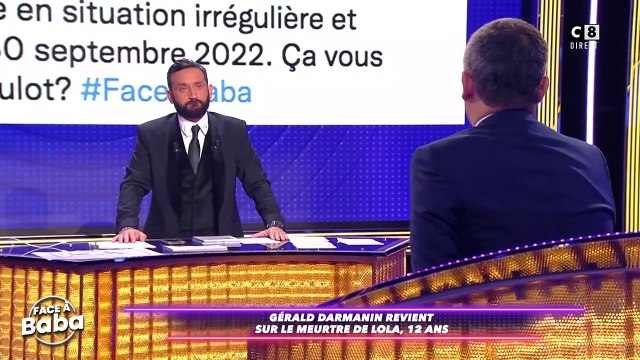 Extrait de l'émission Face à baba avec Gérald Darmanin comme invité qui se confie sur un terrible drame familial