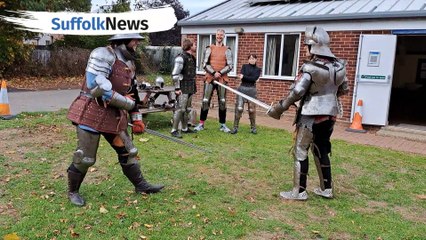 SuffolkNews reporter Ash Jones fights with Suffolk Swords
