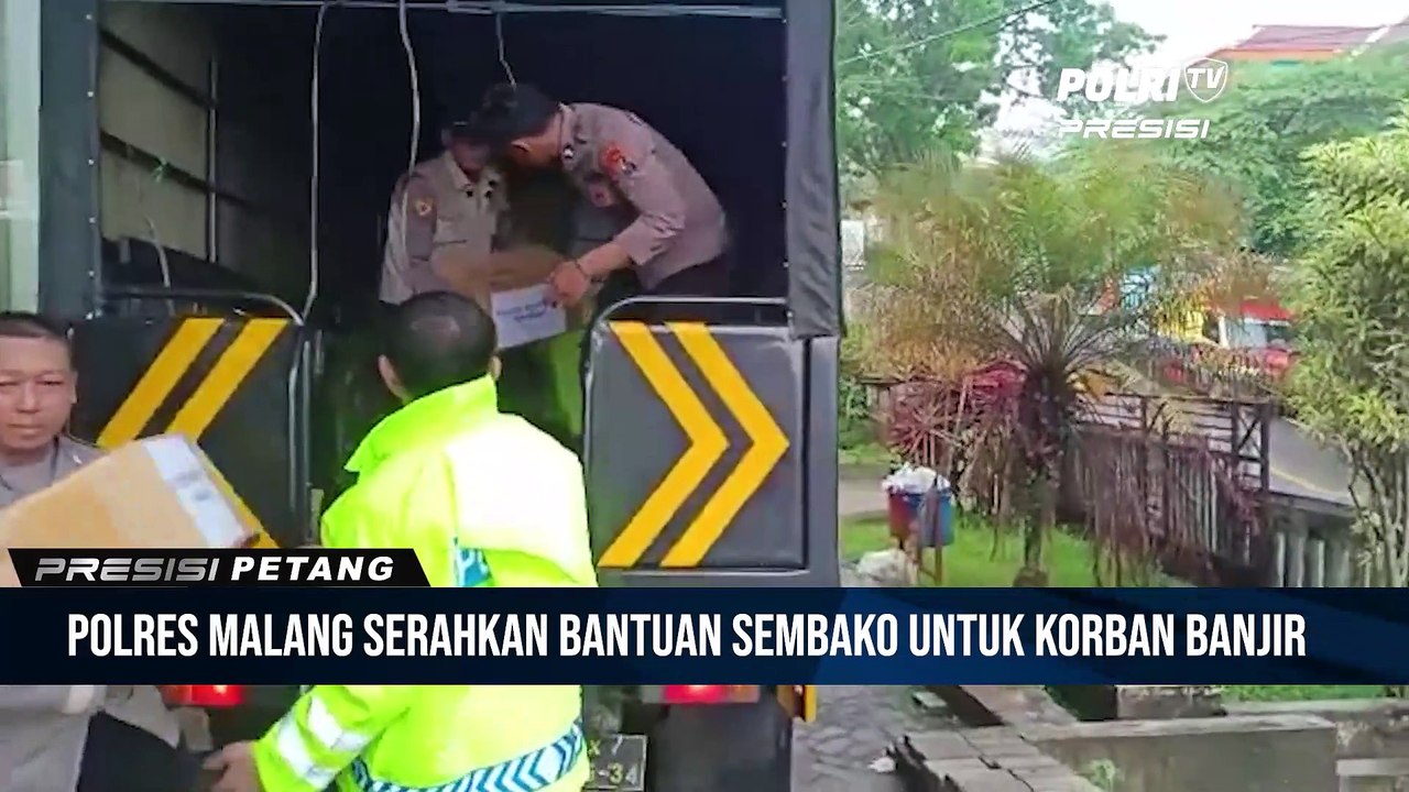 Polres Malang dan Bhayangkari Salurkan Bantuan Korban Banjir Sumbermanjing Wetan