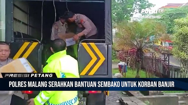 Polres Malang dan Bhayangkari Salurkan Bantuan Korban Banjir Sumbermanjing Wetan