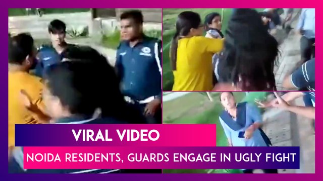 Viral Video: Noida Apartment Residents, Guards Engage In Ugly Fight, Police Called In