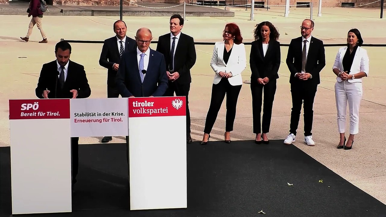 Mattle und Dornauer präsentierten die neue Landesregierung