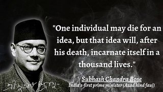 First sholder in the army of freedom || shubhash Chandra Bose #motivational