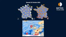 prévisions météo villes du vendredi 21 octobre 2022