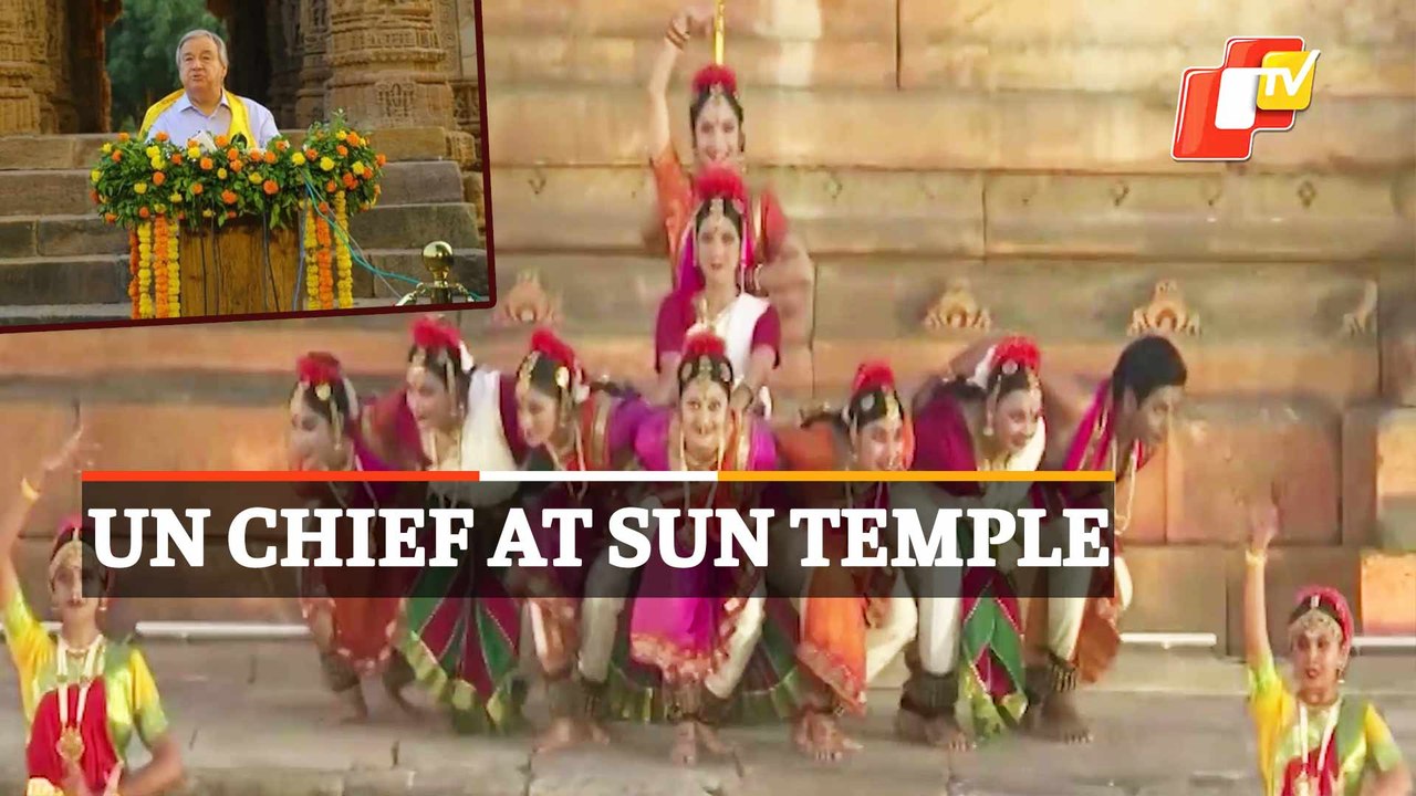 UN Secretary General Antonio Guterres Attends Cultural Program At Modhera Sun Temple