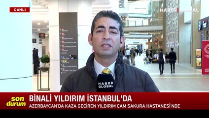 Azerbaycan'da trafik kazası geçiren Binali Yıldırım İstanbul'a getirildi