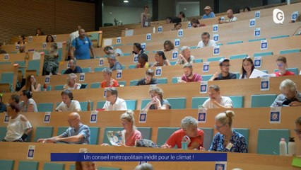 Reportage - Un conseil métropolitain inédit pour le climat !