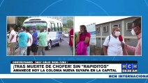 ¡Pánico! Sin operar hoy buses en col. Nueva Suyapa tras asesinato de chofer