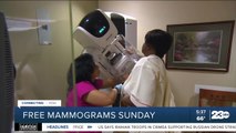 Free mammograms offered Sunday