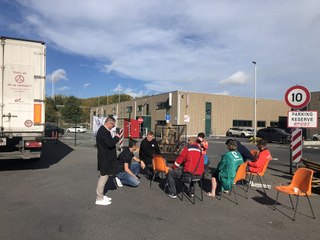 Grève au dépôt Bpost de Froyennes