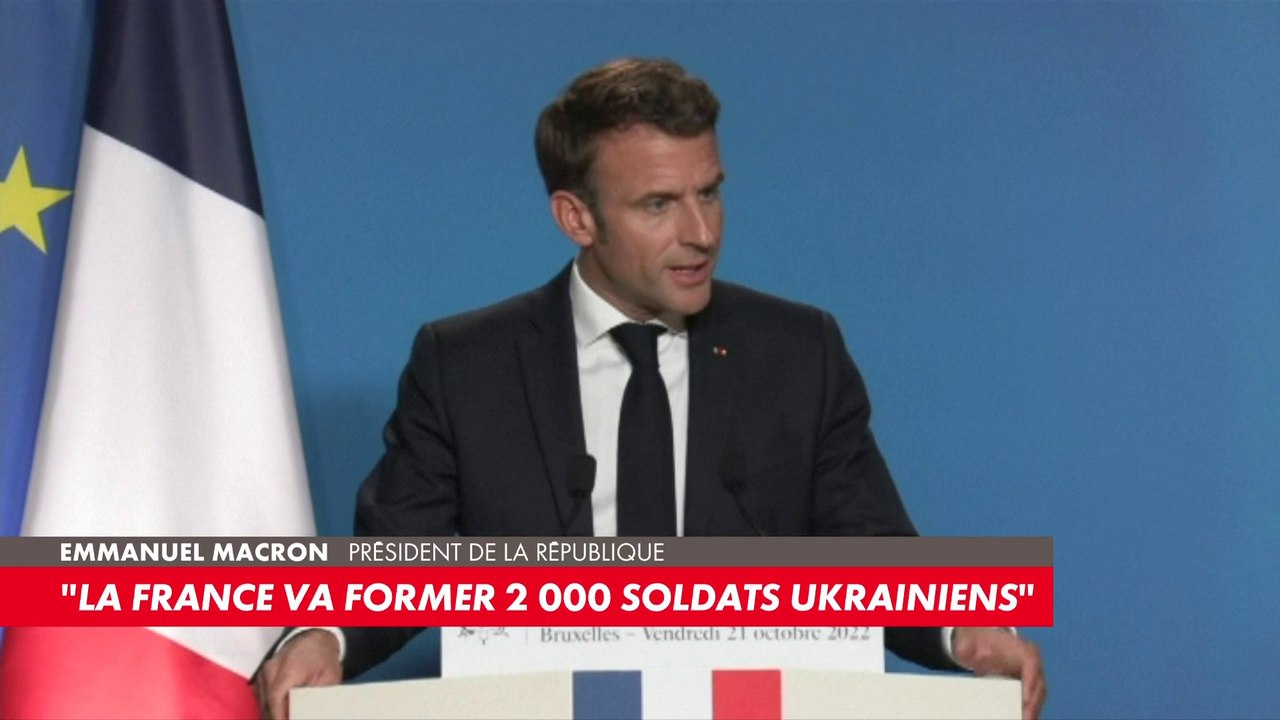 Emmanuel Macron : «La France va former 2.000 soldats ukrainiens sur notre sol»
