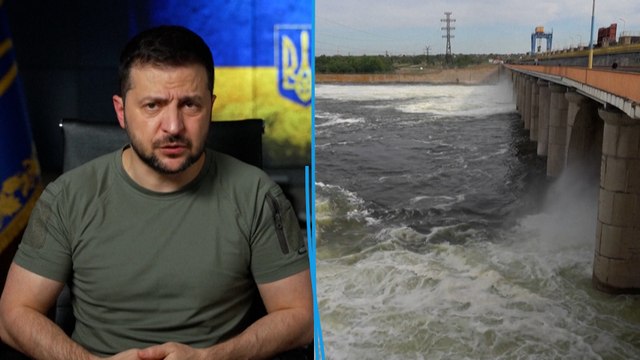 Zelensky accuse la Russie d'avoir miné un barrage dans le sud de l'Ukraine