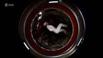Astronaut 'walks around' space station wearing velcro shoes in '2001: A Space Odyssey' re-creation