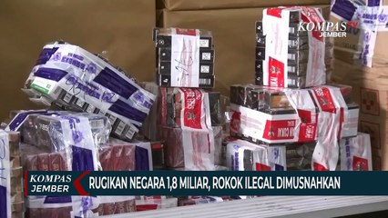 2,8 Juta Batang Rokok Ilegal Disita Dari Toko, Rugikan Negara 1,8 Miliar