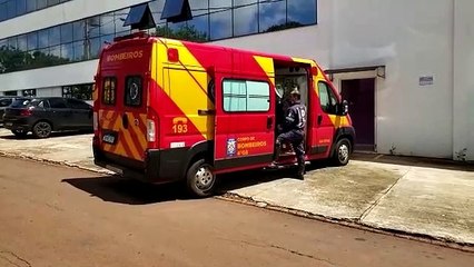 Homem sofre queda de motocicleta e apresenta dor na região cervical