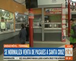 Se normalizan los viajes a Santa Cruz, informan desde la Terminal de Buses de La Paz