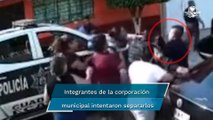 Golpea policía de Ecatepec a mujer durante una revisión