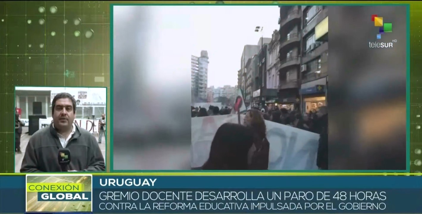 Gremios educativos de Uruguay rechazan reforma educativa gubernamental