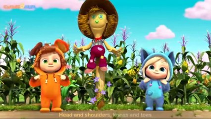 Head Shoulders Knees & Toes Kids Dance Song Wheels On The Bus  Nursery Rhymes & Kids