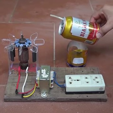 Waw !!! Ide kreatif membuat aliran listrik dari barang bekas || keren