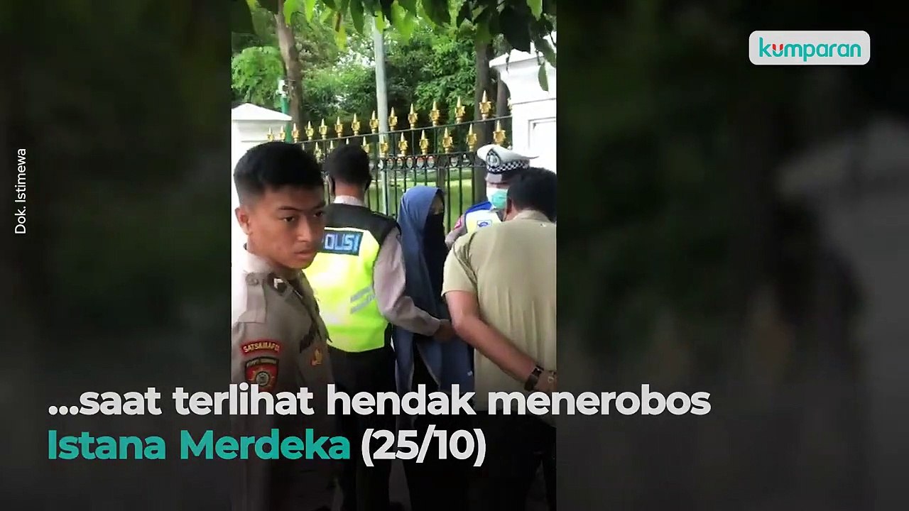 [Breaking News] Seorang Wanita Terobos Istana Merdeka, Bawa Senjata Api