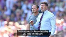 Premier League managers 'need time' - Lampard on Gerrard Villa's sacking