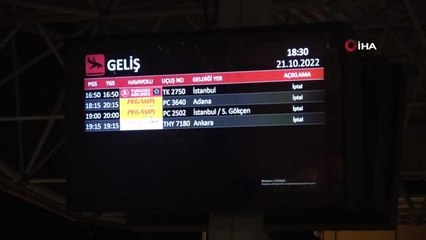 Van gündem haberi | Van'daki uçuşlara sağanak engeli: 5 sefer iptal edildi