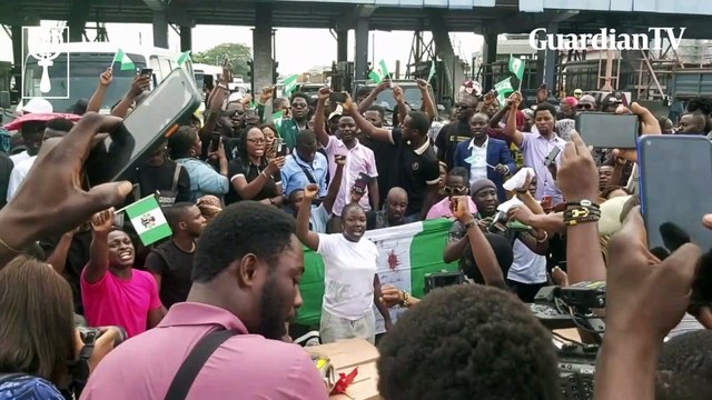 Nigerians mark the second anniversary of ENDSARS protest in Lakki