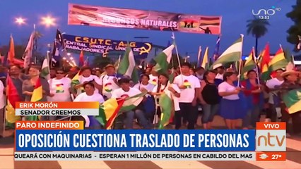 Oposición cuestiona traslado de personas en Santa Cruz