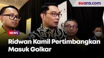 Tengah Pertimbangkan Masuk Partai Tahun Ini, Ridwan Kamil: Salah Satunya ke Golkar