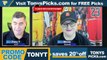 Game Day Picks Show Live Expert MLB NCAAF NBA Picks - Predictions, Tonys Picks 10/21/2022