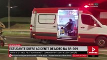 Estudante sofre acidente de moto na BR-369 em Apucarana