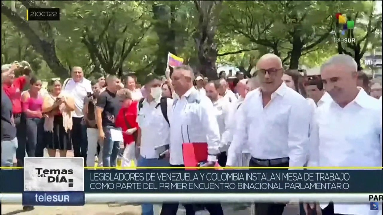 Temas del Día 21-10: Legisladores colombo-venezolanos instalan mesas de trabajo conjunto