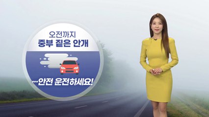 [날씨] 중부 오전까지 안개, 중서부 미세먼지 '나쁨' / YTN
