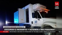 Rescatan a 62 migrantes y detienen a tres en la Autopista Monterrey-Reynosa