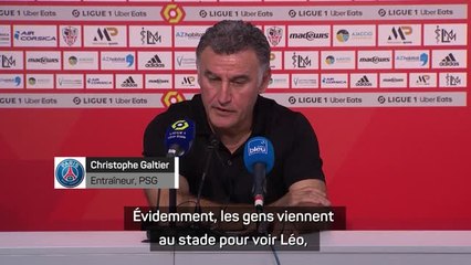 12e j. - Galtier : "Les gens viennent au stade pour voir Messi"