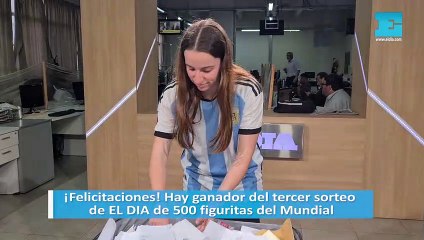 ¡Felicitaciones! Hay ganador del tercer sorteo de EL DIA de 500 figuritas del Mundial