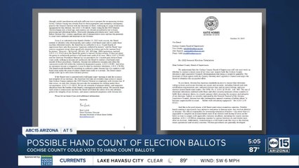 Télécharger la video: Cochise County could vote to hand count ballots