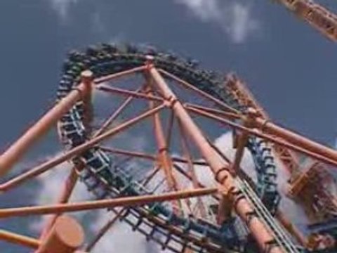 STUN FALL montagne russe looping roller coaster Bucle mo