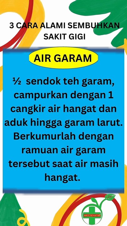 3 CARA ALAMI SEMBUHKAN SAKIT GIGI