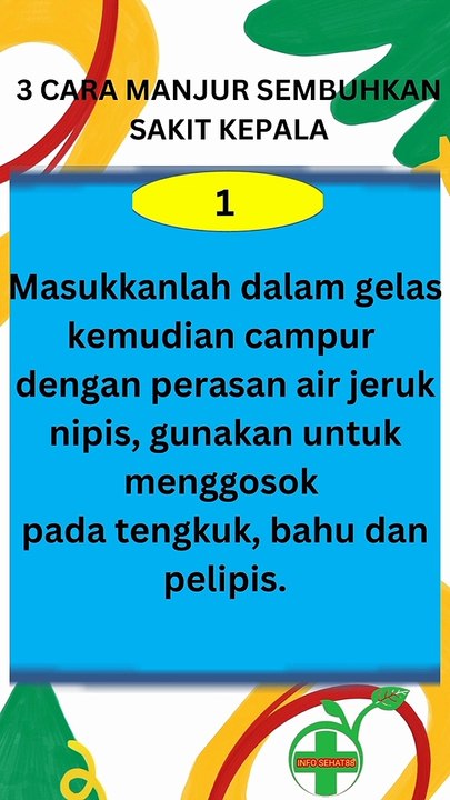 3 CARA MANJUR SEMBUHKAN SAKIT KEPALA
