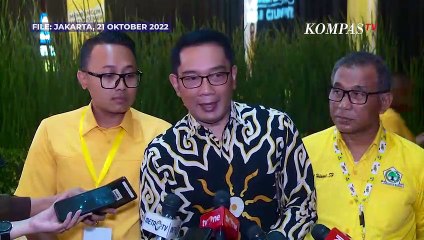 Jawaban Ridwan Kamil soal Sinyal Cawapres 2024 Usai Hadiri HUT Golkar