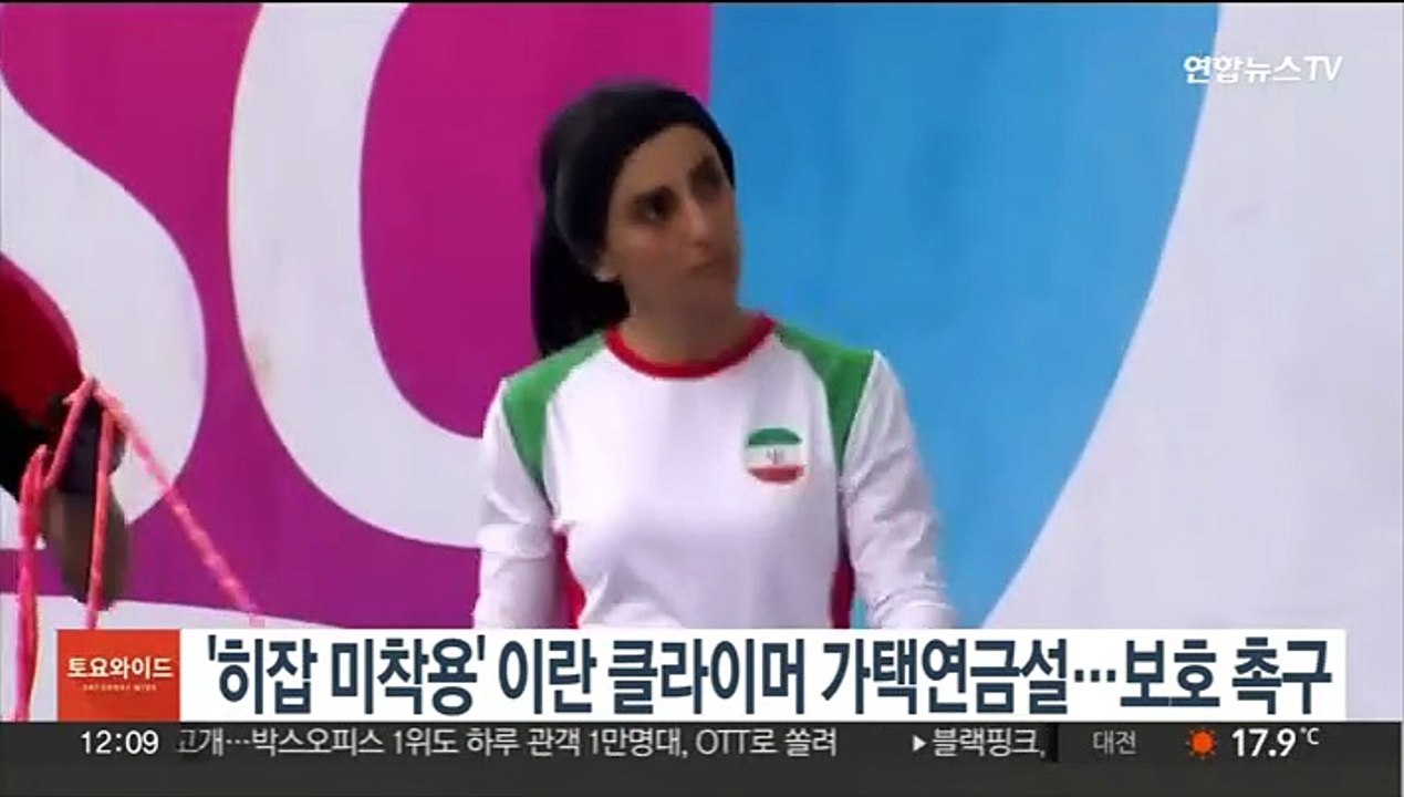 '히잡 미착용' 이란 클라이머 가택연금설…보호 촉구