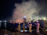 İstanbul’da balıkçı teknesi yandı